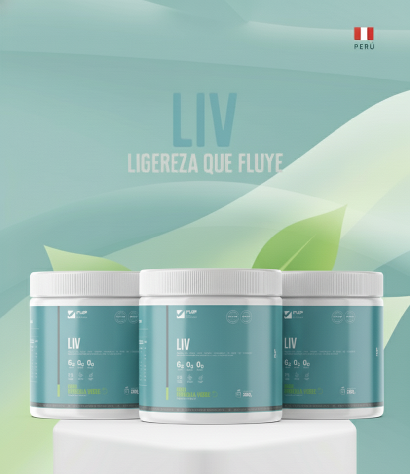 🍃 LIV FWP: Fibras Solubles e Insoluble con Probióticos y Superfrutas | LIGEREZA QUE FLUYE - Sabor Manzana Verde - 280g (28 Días)