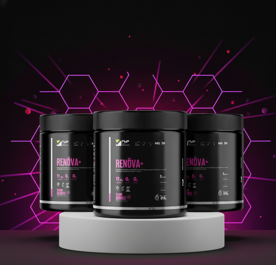 Renova+ FWP: Colágeno Doblemente Hidrolizado con Biopéptidos Activos, Resveratrol y Q10 | Sabor Berries - 315g (21 Días)